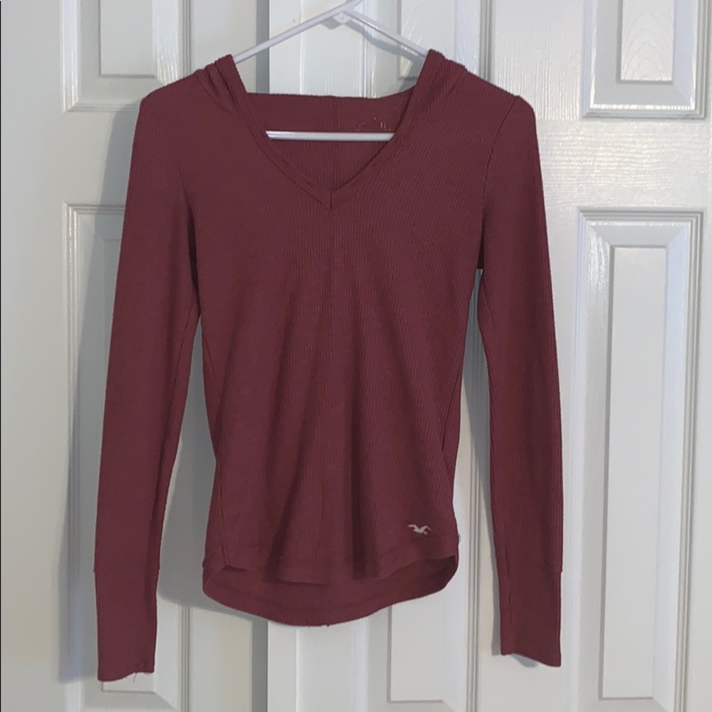 Long sleeve waffle shirt